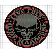 Nášivka Ride Hardcore /v